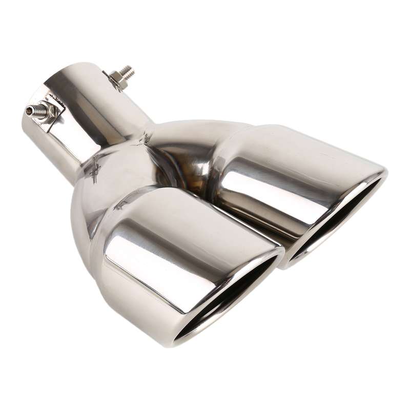 Universal Car Styling Stainless Steel Elbow Exhaust Tail Muffler Tip Pipe, Inside Diameter: 6cm (Gre