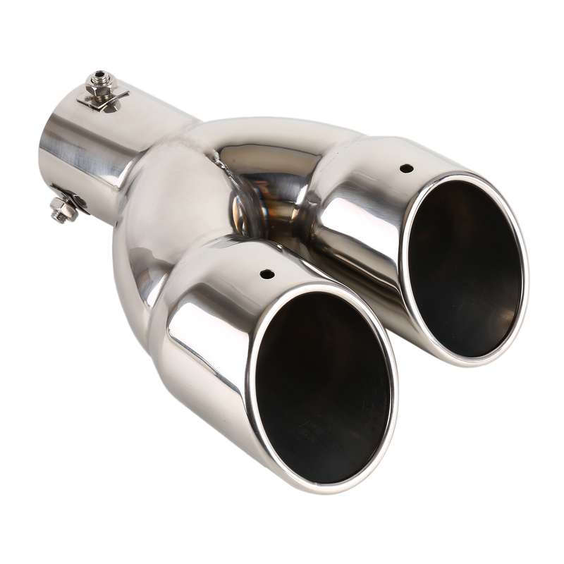 Universal Car Styling Stainless Steel Straight Exhaust Tail Muffler Tip Pipe, Inside Diameter: 6cm (