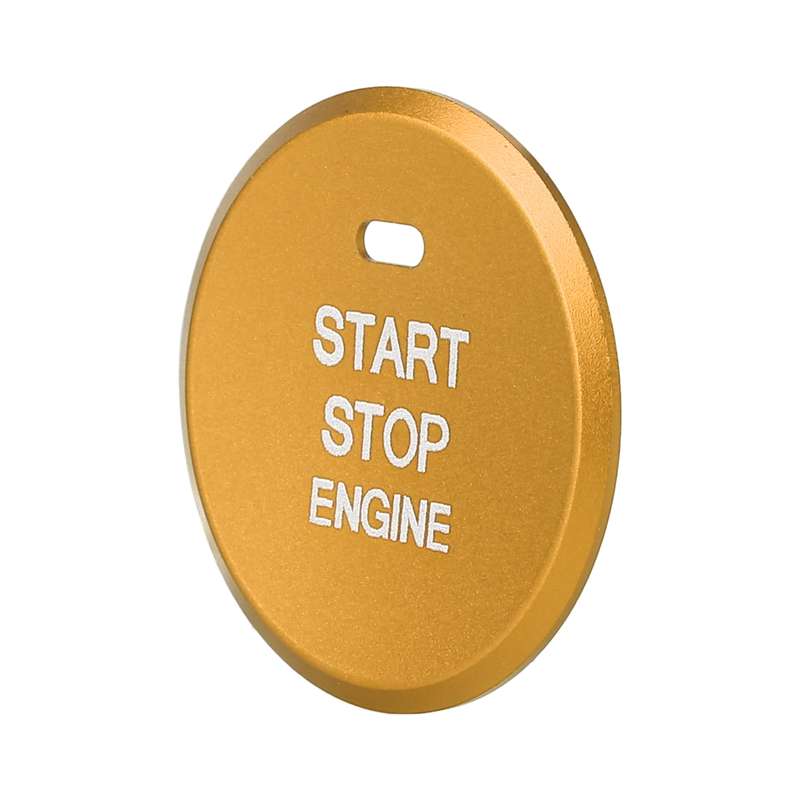 Car Engine Start Key Push Button Inner Ring Trim Sticker Decoration for Mazda Axela CX-30 2020 (Blac