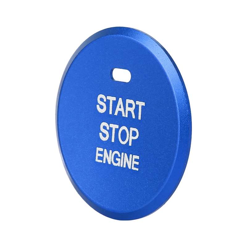 Car Engine Start Key Push Button Inner Ring Trim Sticker Decoration for Mazda Axela CX-30 2020 (Blac