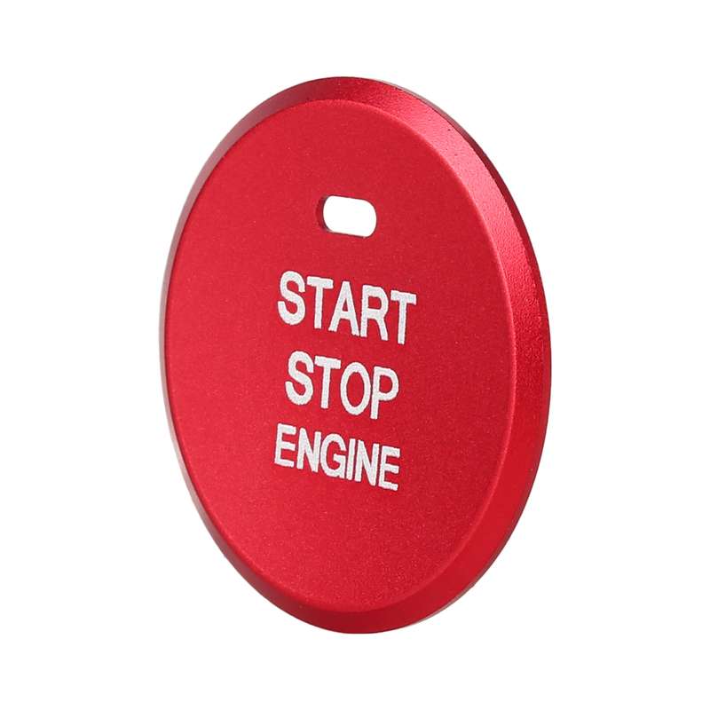 Car Engine Start Key Push Button Inner Ring Trim Sticker Decoration for Mazda Axela CX-30 2020 (Blac