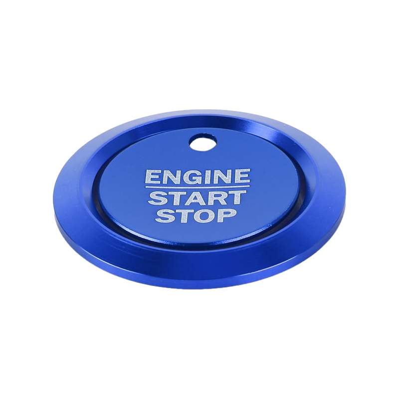 Car Engine Start Key Push Button Ring Trim Sticker Decoration for Ford F150 (Gold)