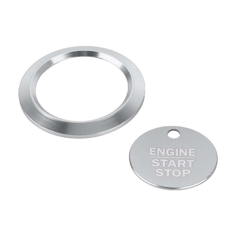 Car Engine Start Key Push Button Ring Trim Sticker Decoration for Ford F150 (Gold)