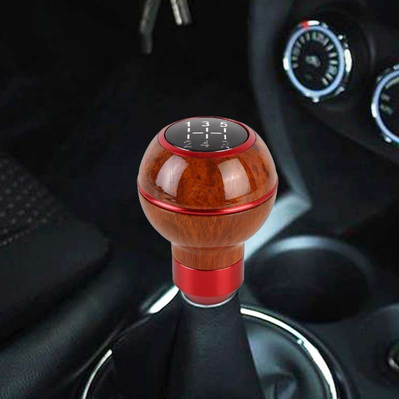 Car Shift Handball Gear Lever Gear 5-stall Wood Texture Shift Knob