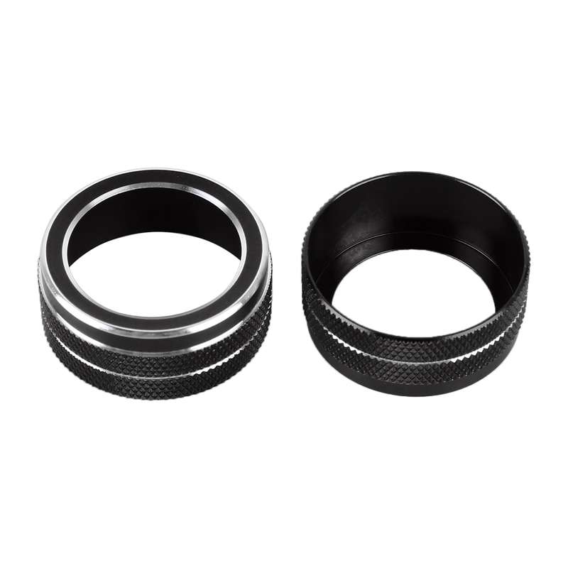 2 PCS Car Metal Air Conditioner Knob Case for Toyota Corolla / Levin / Allion / Yaris 2019-2021 (Sil