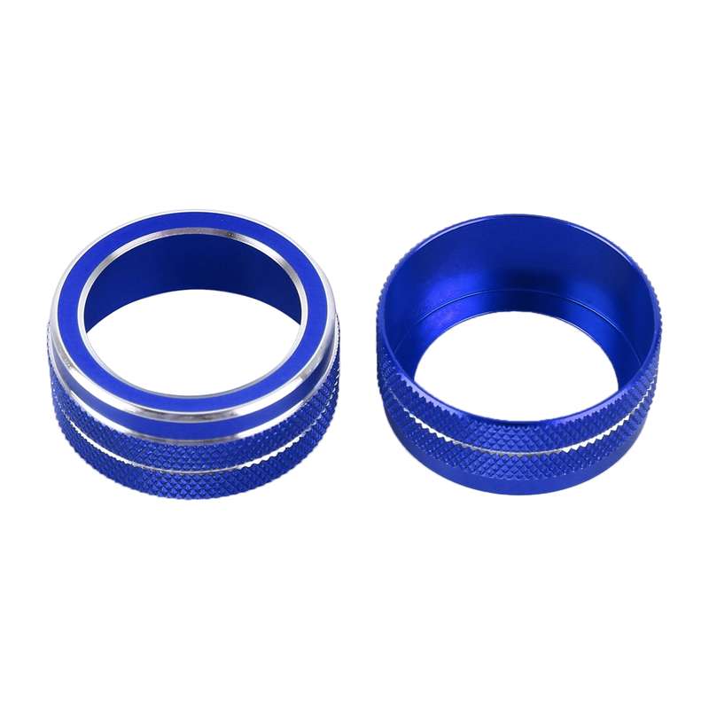 2 PCS Car Metal Air Conditioner Knob Case for Toyota Corolla / Levin / Allion / Yaris 2019-2021 (Sil