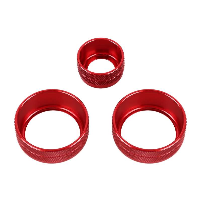 3 PCS Car Metal Air Conditioner Knob Case for BMW X1 / X2 / GT (Silver)
