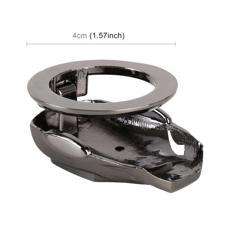 Car Engine Start Key Push Button Protective Cover (Gun Metal)