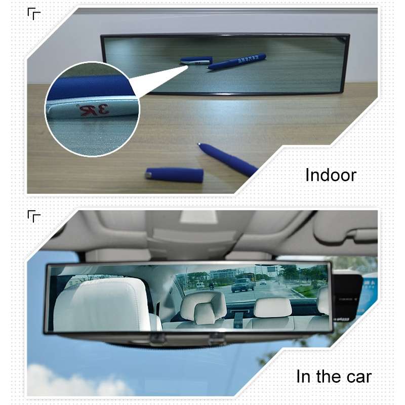 3R-282 Car Rearview Auxiliary White Mirror
