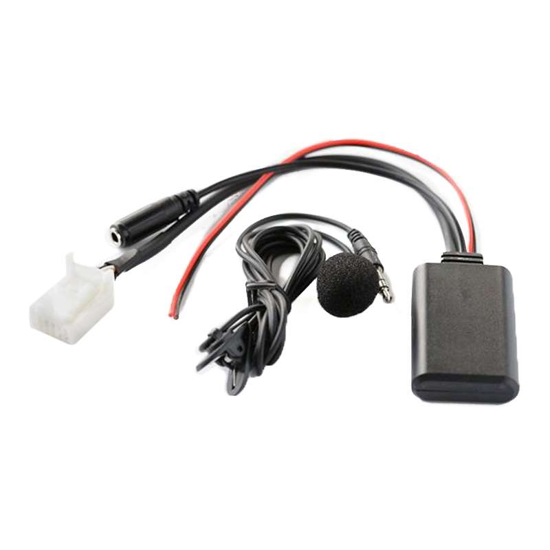 Car Wireless Audio Adapter Cable Bluetooth Music AUX Receiver + MIC Phone Function for Mazda 5 8 CX