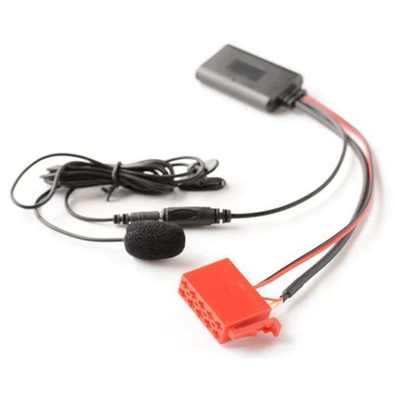 Car AUX Bluetooth Audio Cable Wiring Harness + MIC for Mercedes-Benz Special by abaecker BE2210/BE16