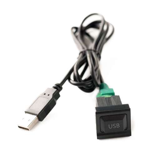 Car Center Console CD Reserved Position Modified 2.6x2.3cm USB Interface Conversion Cable Wiring Har