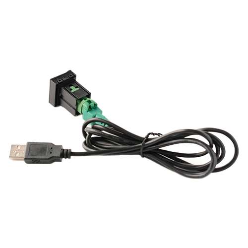 Car Center Console CD Reserved Position Modified 2.6x2.3cm USB Interface Conversion Cable Wiring Har