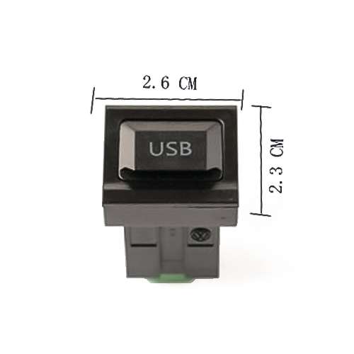 Car Center Console CD Reserved Position Modified 2.6x2.3cm USB Interface Conversion Cable Wiring Har