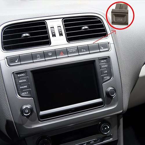 Car Center Console CD Reserved Position Modified 2.6x2.3cm USB Interface Conversion Cable Wiring Har
