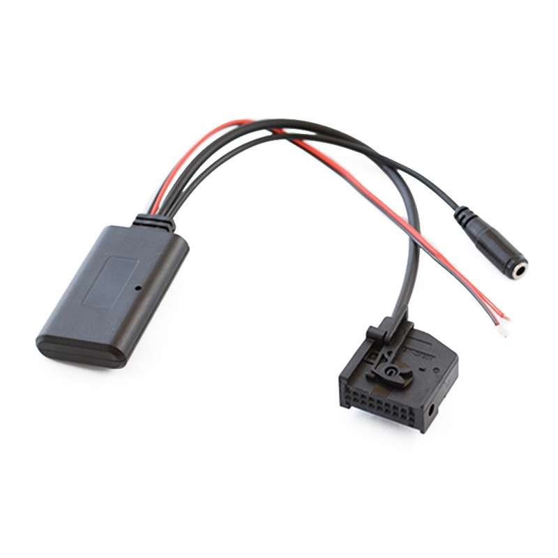 Car MFD2 RNS2 18PIN Bluetooth Music AUX Audio Cable + MIC for Audi / Volkswagen / Skoda