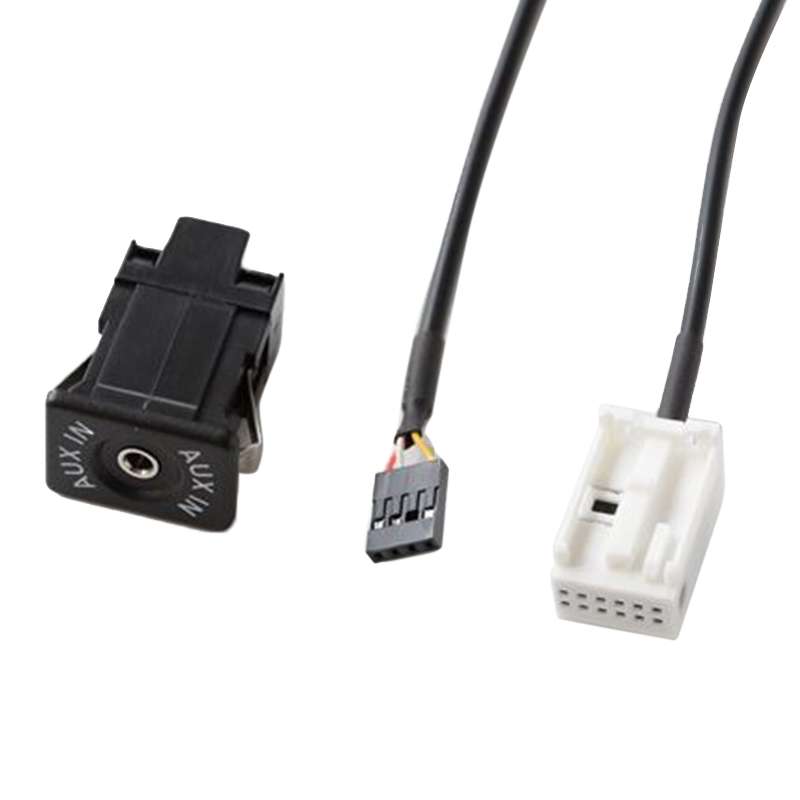 Car Handheld Box AUX Interface Connector + Cable Wire Harness for Volkswagen Bora / Audi