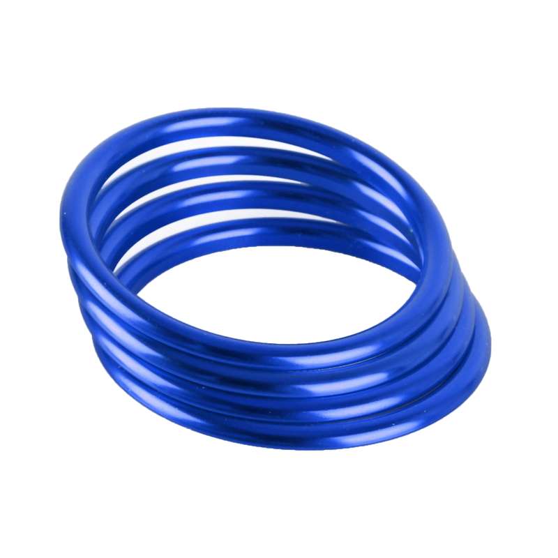 4 PCS / Set Air Conditioning Vent Metal Decorative Ring for Audi A1(Blue)
