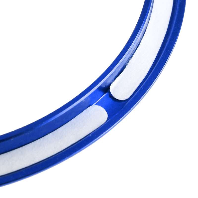 4 PCS / Set Air Conditioning Vent Metal Decorative Ring for Audi A1(Blue)