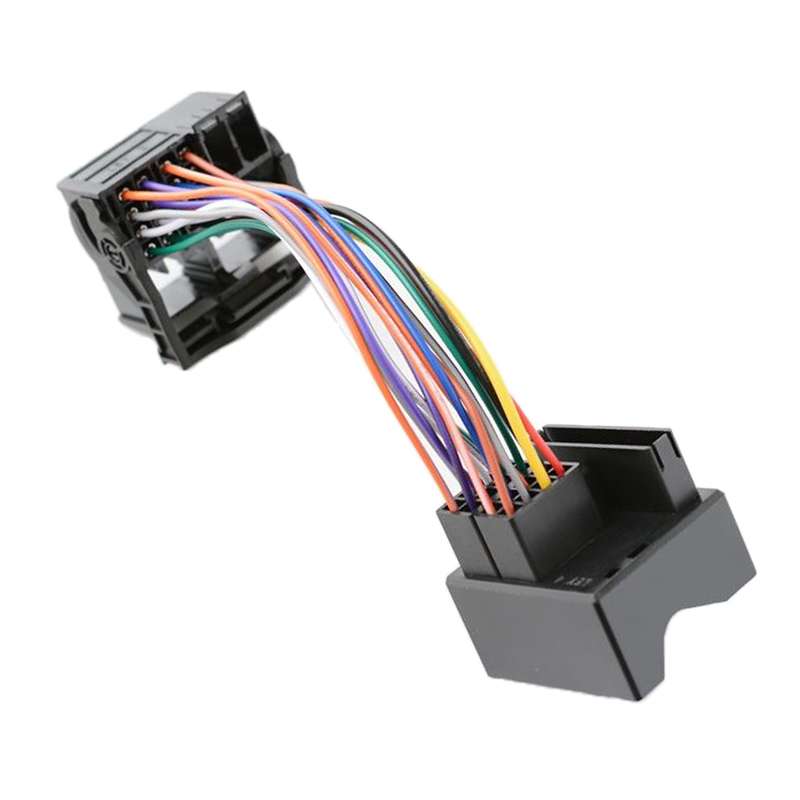Car Male and Female Power Horn Plug Extension Cable for Volkswagen / Ford / Opel / Benz / BMW / ISO-