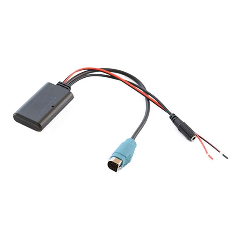 Car AUX Bluetooth Wireless Music Audio Cable + MIC Phone for Alpine KCE-236B 9870/9872