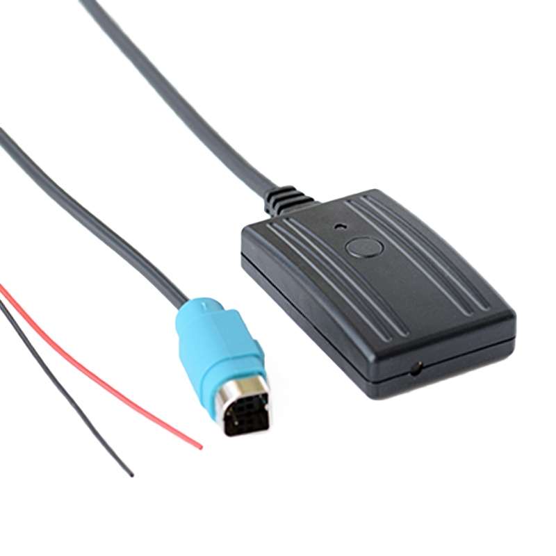 Car AUX Wireless Bluetooth Music Audio Cable + MIC Phone Control Change Song for Alpine KCE-236B 987