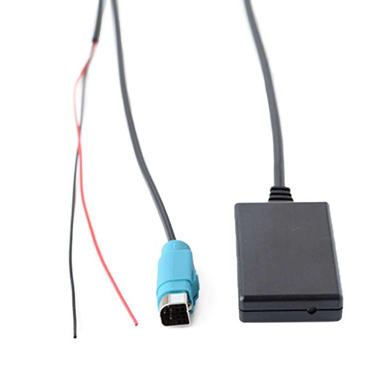 Car AUX Wireless Bluetooth Music Audio Cable + MIC Phone Control Change Song for Alpine KCE-236B 987