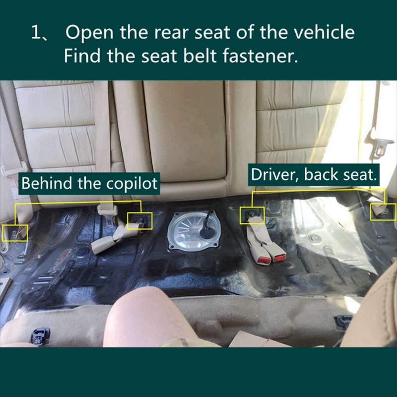 ZL-2029 Car Left Side Rear Seat Isofix Child Seat Interface for Honda 7th Generation Accord 2003-200