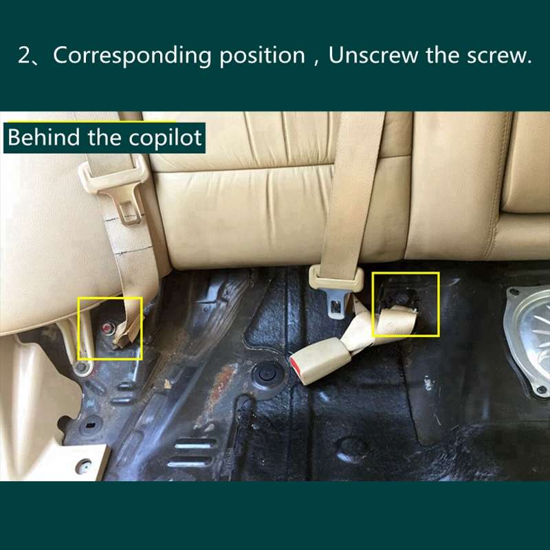 ZL-2029 Car Left Side Rear Seat Isofix Child Seat Interface for Honda 7th Generation Accord 2003-200