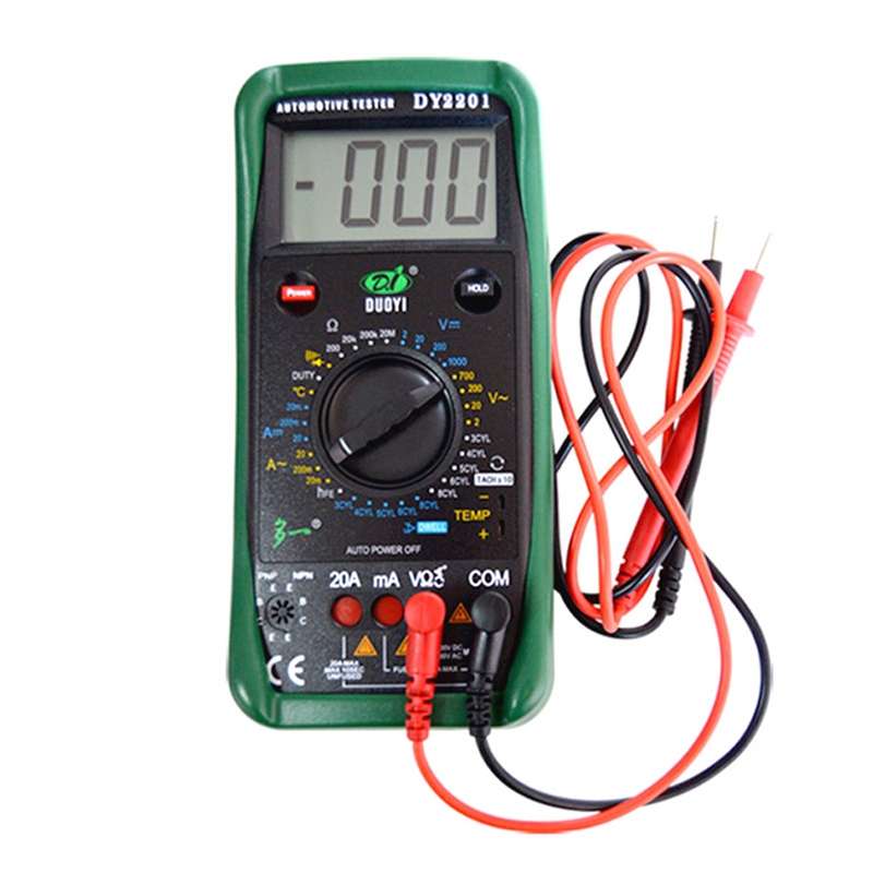 DUOYI DY2201 Car High-precision Digital Automobile Multi-function Maintenance Automatic Universal Me