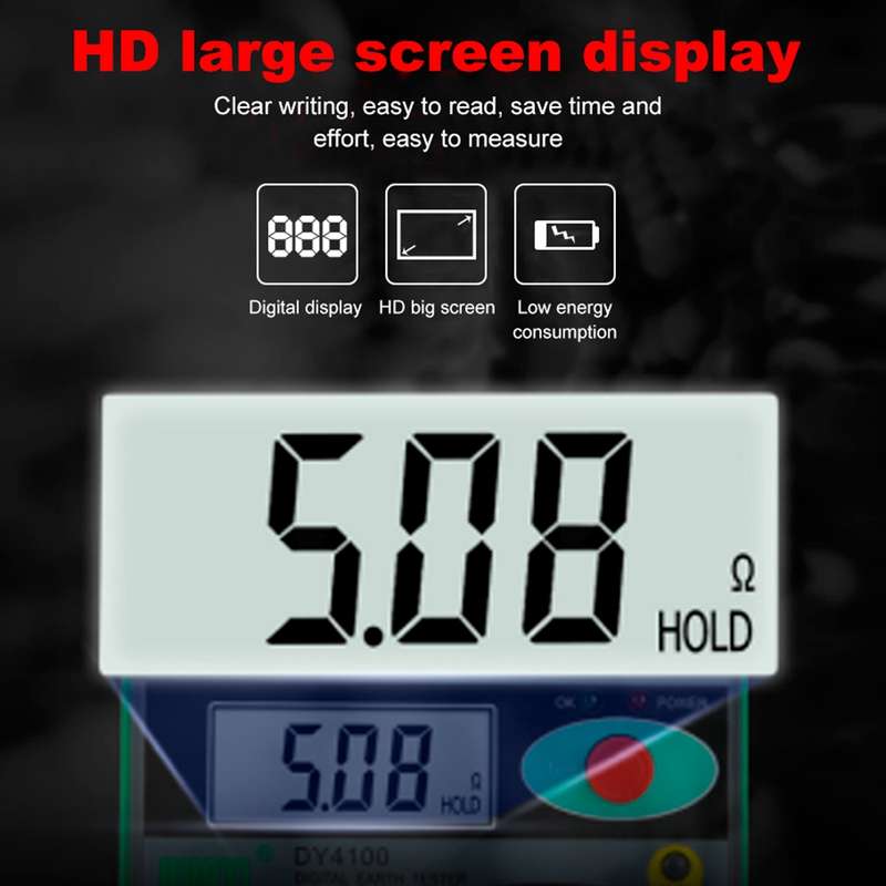 DUOYI DY4100 High-precision Digital Ground Resistance Meter Resistance Tester