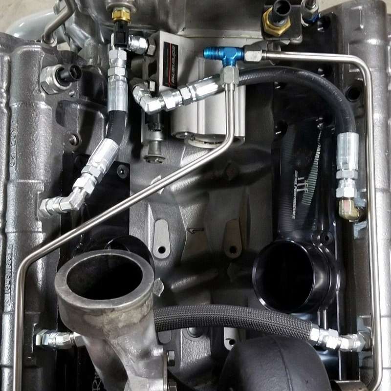 HF075 High Pressure Oil Pump (HPOP) Hoses Lines Fittings Set for 1994-1997 OBS Ford Powerstroke Turb