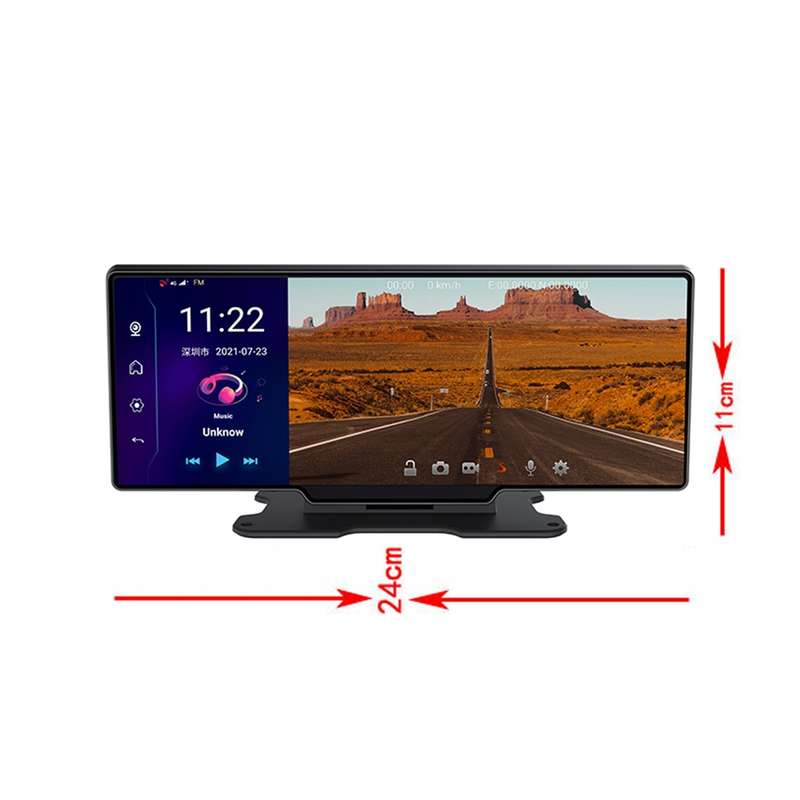 K880 Car 11 inch Widescreen 1080P 4G Center Console Driving Recorder Reversing Voice Control Android