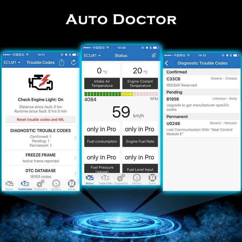 Mini Bluetooth 4.0 ELM327 OBD Car Fault Diagnostic Scanner