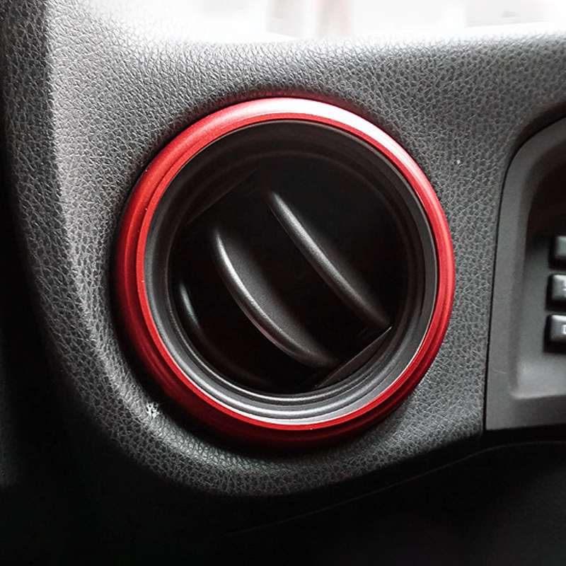 2 PCS Car Air Conditioner Air Outlet Decorative Ring for Subaru BRZ Outback / Toyota 86(Blue)