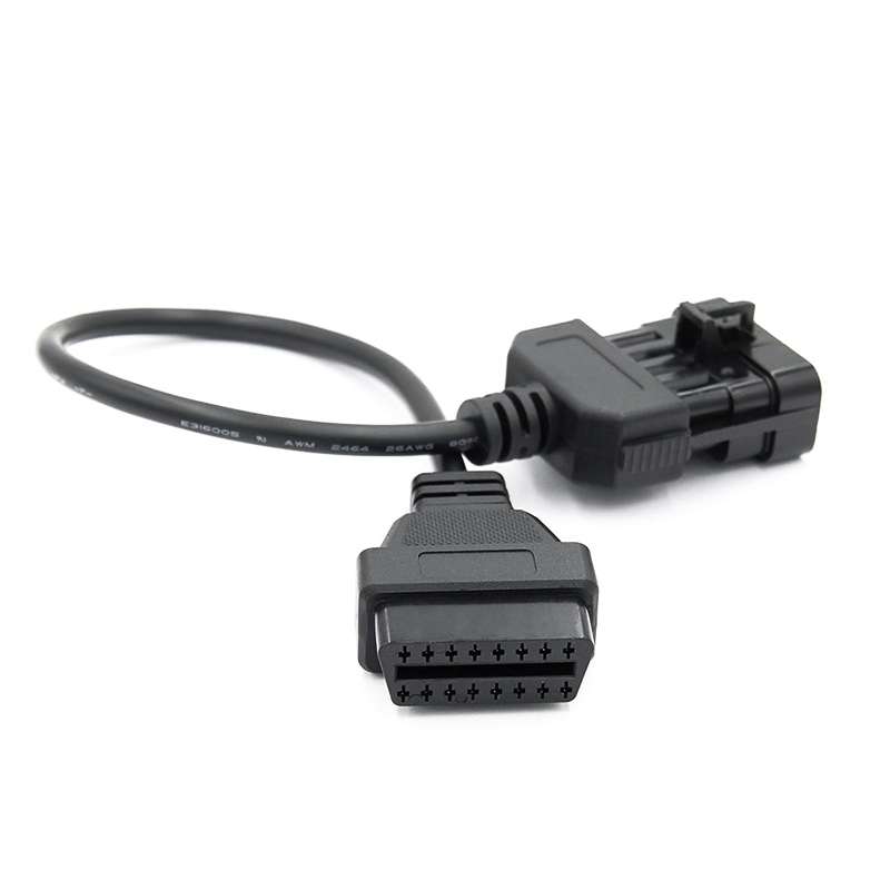 10Pin to 16Pin Car OBD2 Conversion Cable OBDII Diagnostic Adapter Cable for Opel
