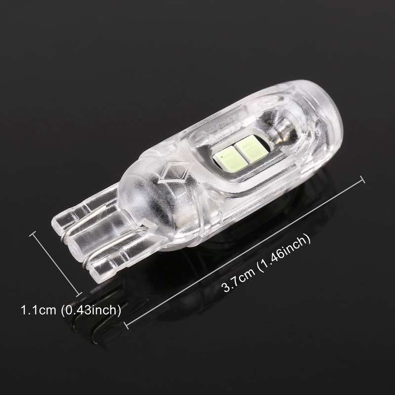 10 PCS T10 DC12V / 1W Car Clearance Light 5LEDs SMD-3030 Lamp Beads (Yellow Light)