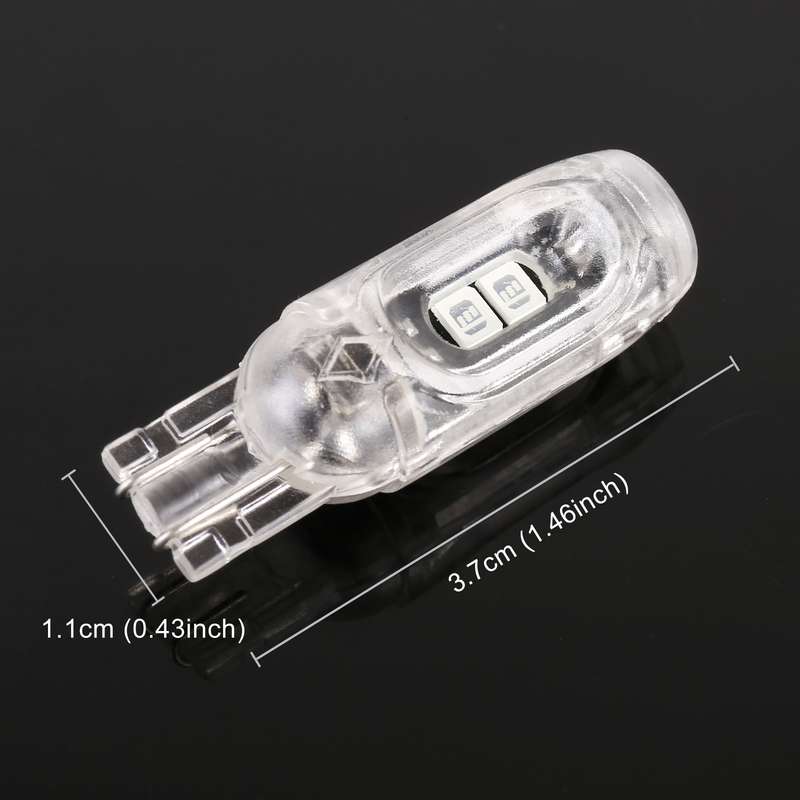 10 PCS T10 DC12V / 1W Car Clearance Light 5LEDs SMD-3030 Lamp Beads (Yellow Light)