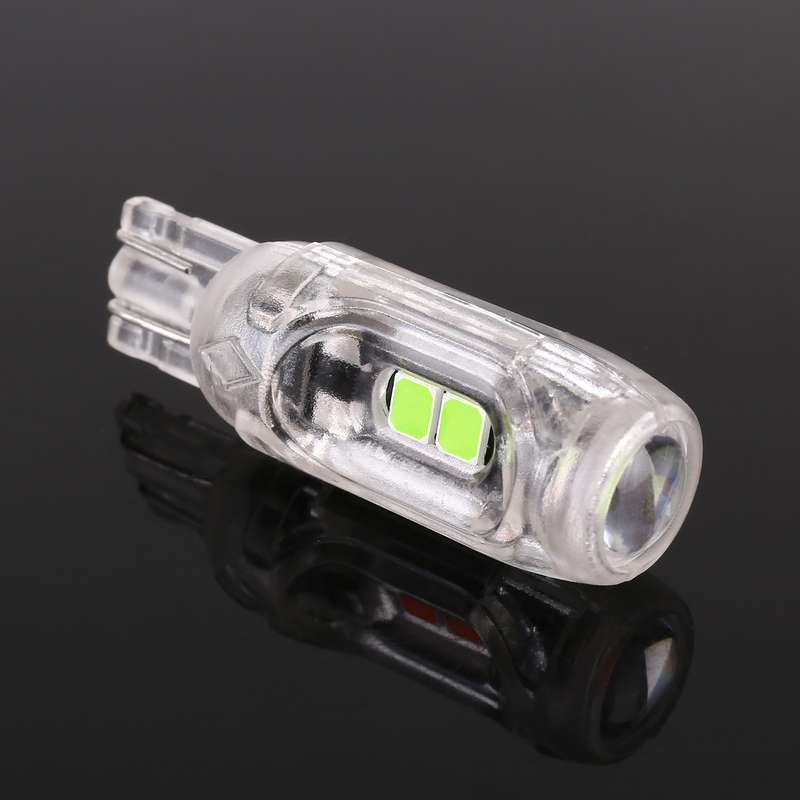 10 PCS T10 DC12V / 1W Car Clearance Light 5LEDs SMD-3030 Lamp Beads (Ice Blue Light)