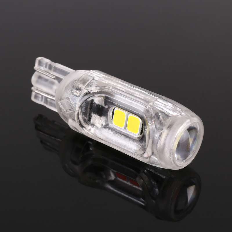10 PCS T10 DC12V / 1W Car Clearance Light 5LEDs SMD-3030 Lamp Beads (Ice Blue Light)