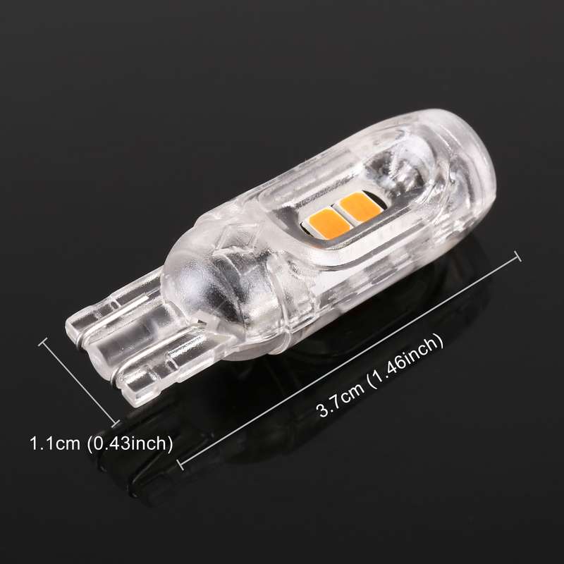 10 PCS T10 DC12V / 1W Car Clearance Light 5LEDs SMD-3030 Lamp Beads (Ice Blue Light)