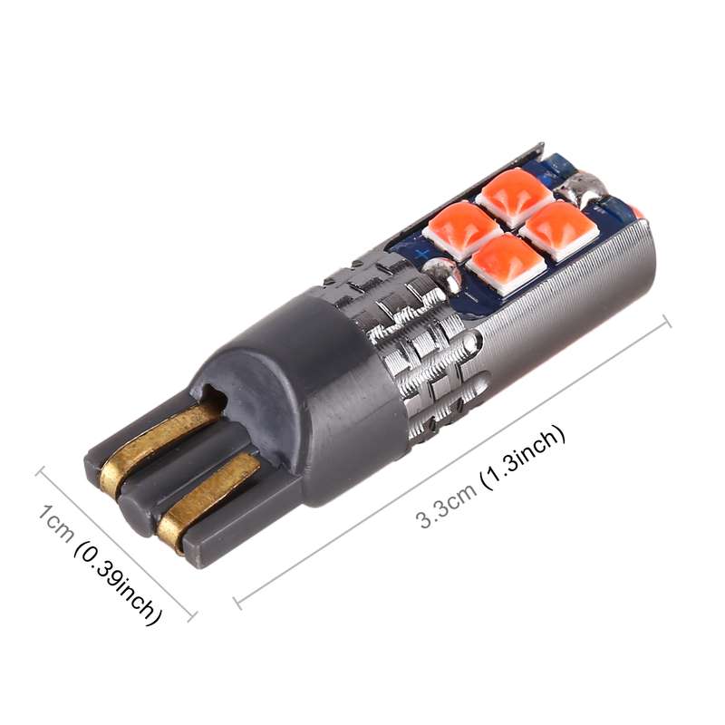4 PCS T10 DC12V / 2W Car Clearance Light 10LEDs SMD-3030 Lamp Beads (Red Light)