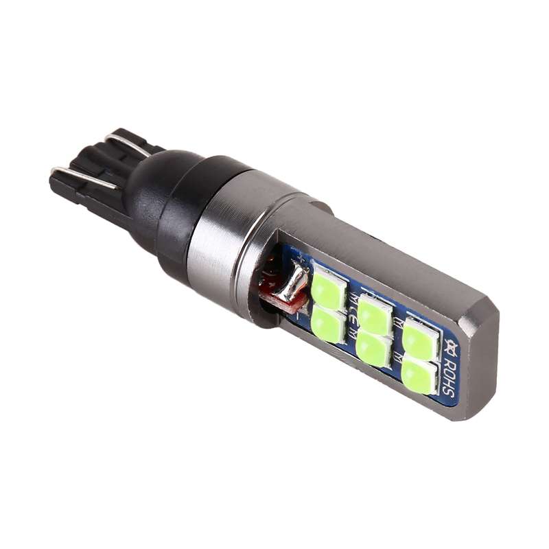 4 PCS T10 DC12V / 4W Car Clearance Light 12LEDs SMD-3030 Lamp Beads (Pink Light)