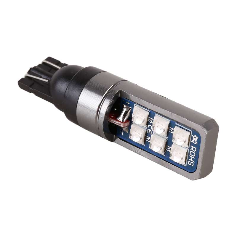 4 PCS T10 DC12V / 4W Car Clearance Light 12LEDs SMD-3030 Lamp Beads (Pink Light)