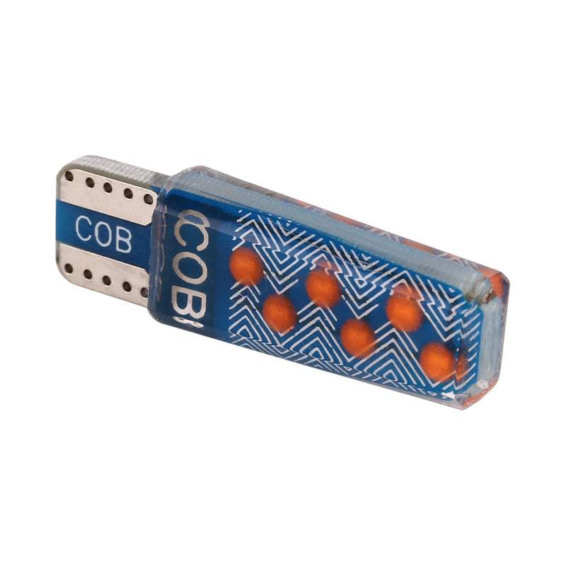 10 PCS T10 DC12V / 1.2W Car Clearance Light 12LEDs COB Lamp Beads (Ice Blue Light)