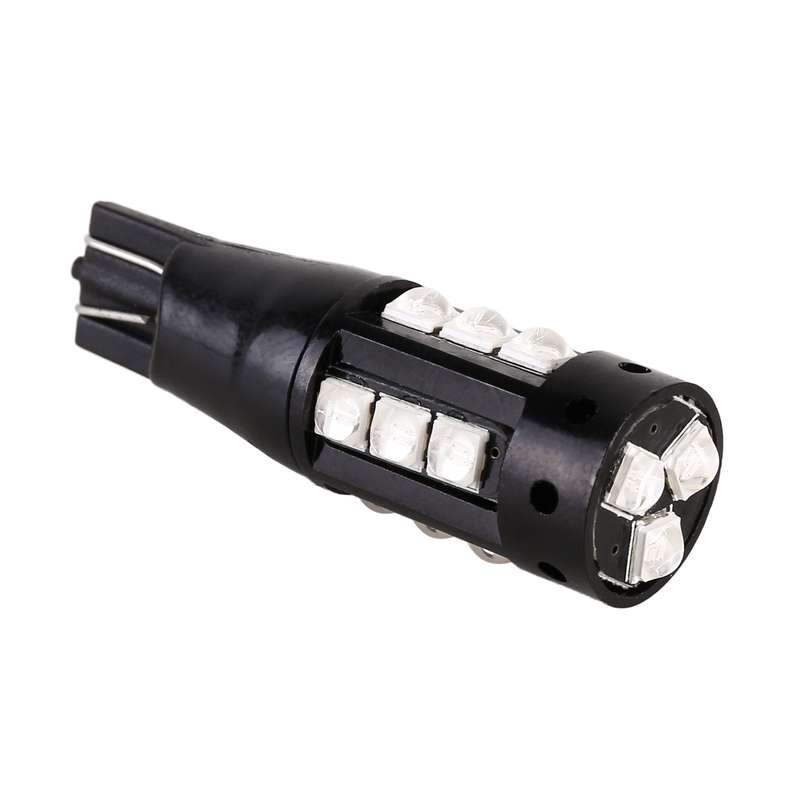 2 PCS T10 DC12V / 6.5W Car Clearance Light 15LEDs SMD-3030 Lamp Beads (Ice Blue Light)