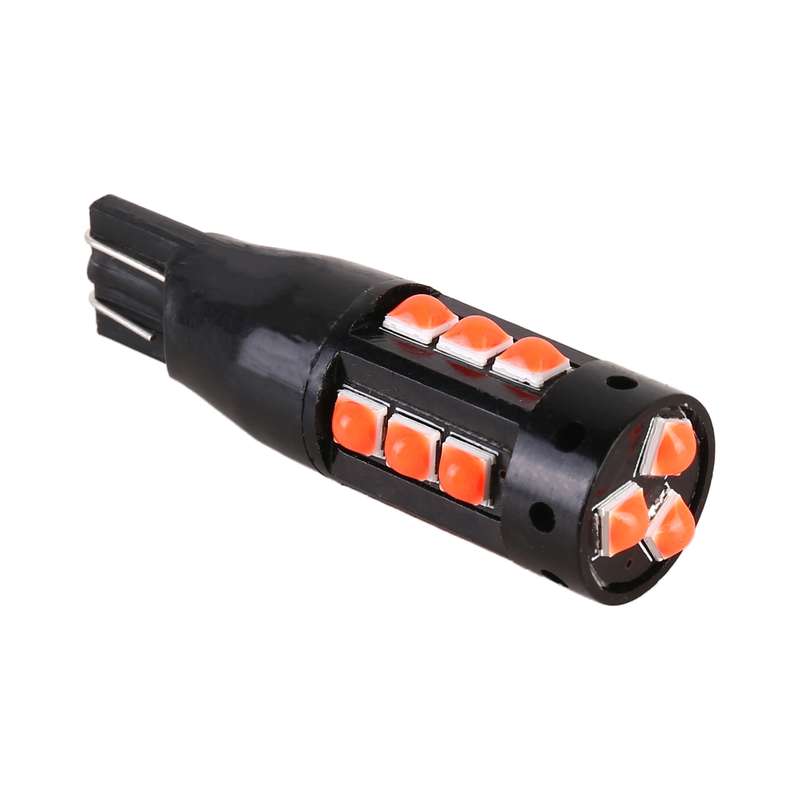 2 PCS T10 DC12V / 6.5W Car Clearance Light 15LEDs SMD-3030 Lamp Beads (Ice Blue Light)