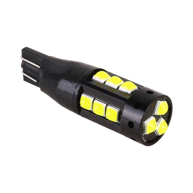 2 PCS T10 DC12V / 6.5W Car Clearance Light 15LEDs SMD-3030 Lamp Beads (Ice Blue Light)