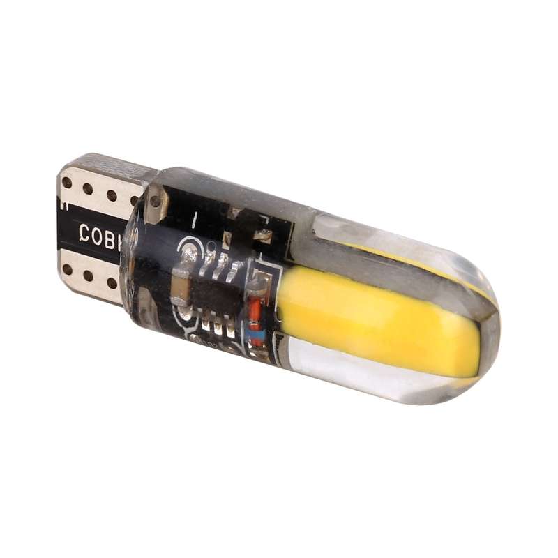 10 PCS T10 DC12V / 1W Car Clearance Light COB Lamp Beads (Ice Blue Light)