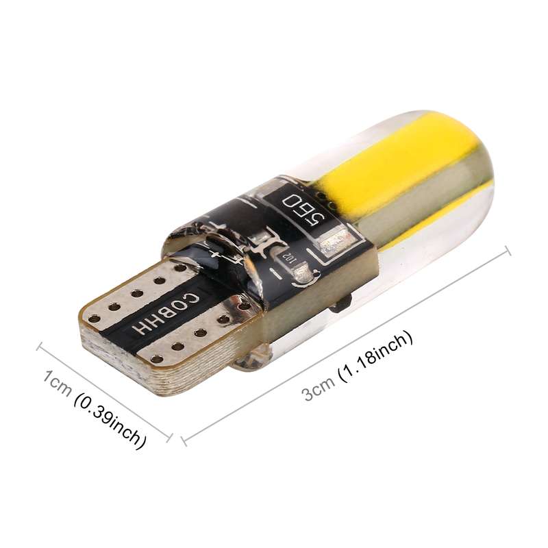 10 PCS T10 DC12V / 1W Car Clearance Light COB Lamp Beads (Ice Blue Light)